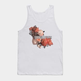 Vintage, aesthetic, cottagecore, fashion, love, romantic, soft aesthetic, flowers, sky, positivity, good vibes, music, fashion, art, artsy, unique, gifts Tank Top